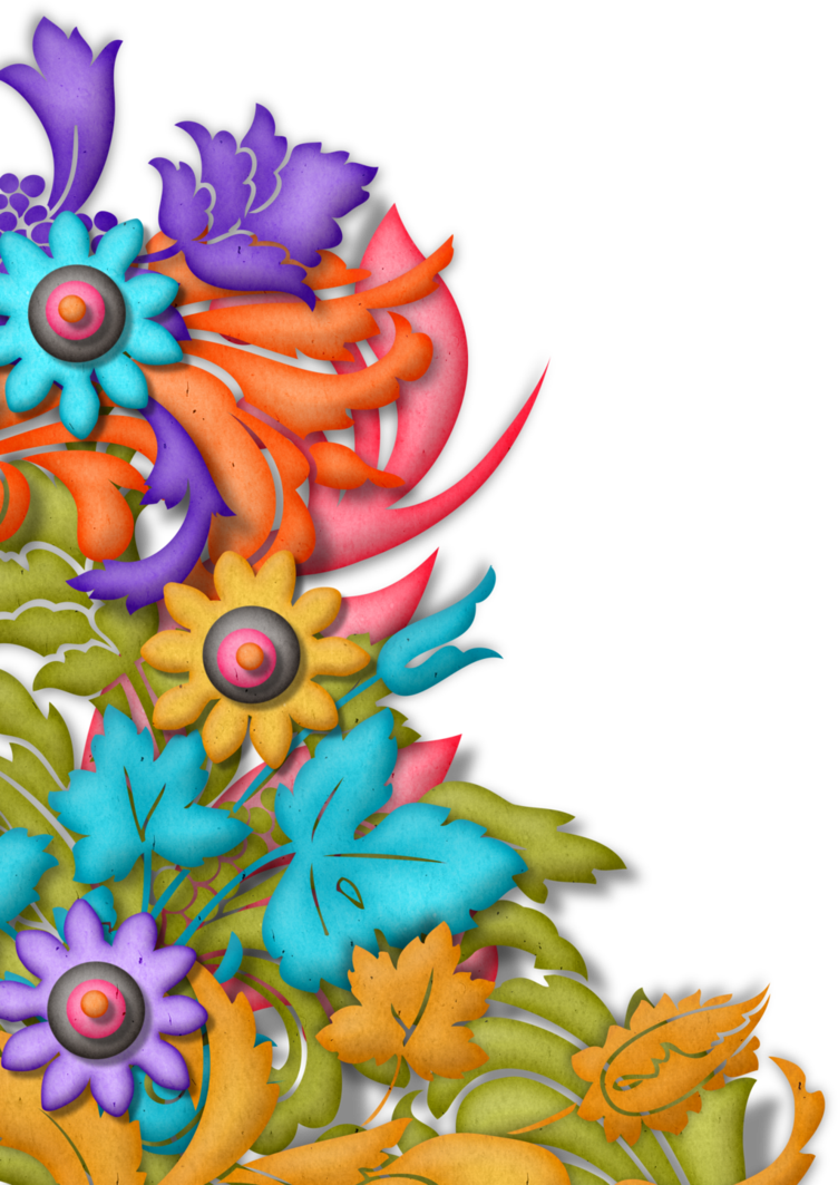 Rusty Alpha And Floral Corner Hg Designs - Clip Art (752x1063), Png Download