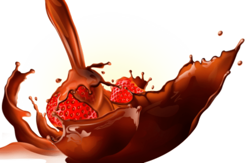 Free Png Chocolate Splash Png Images Transparent - Chocolate Vector (850x564), Png Download