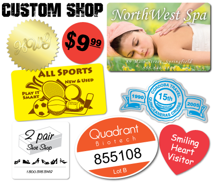 Custom Personalized Stickers For Multiple Purpose Applications - Custom Fasturn Heart Labels (1 1/8"x1 1/8"), Promotional (433x371), Png Download