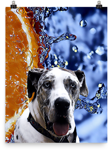 Great Dane Poster (580x580), Png Download