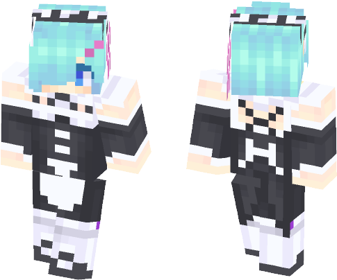 Rem - Minecraft (584x497), Png Download