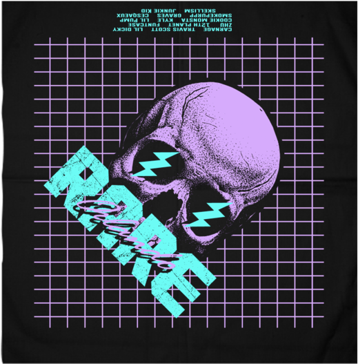 Rare Orlando Bandana - Skull (600x600), Png Download