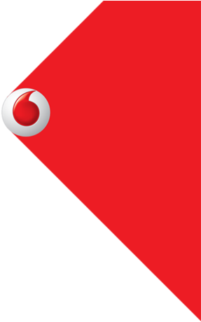 Vodafone Rhombus Bg (1000x703), Png Download