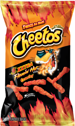 Cheetos Xxtra Flamin' Hot - Xxtra Flamin Hot Cheetos (334x483), Png Download