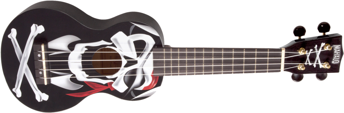 Best Ukulele - Mahalo Soprano Ukulele Pirate Black (1280x640), Png Download