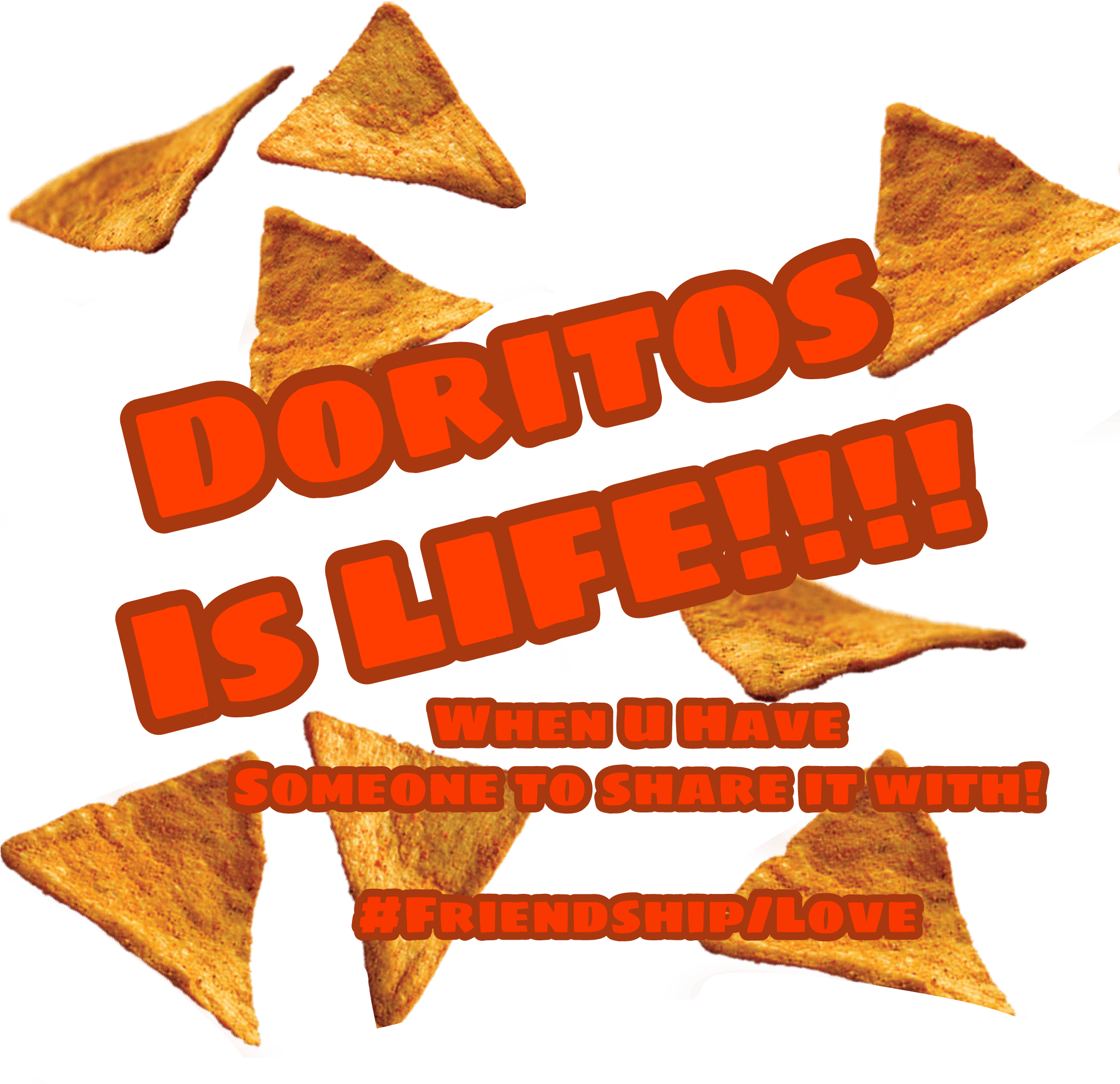 Doritos Love Friendship Sticker Sixella Png Doritos - Sticker (2048x2048), Png Download