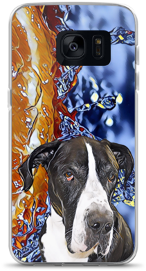 Samsung Case Great Dane White & Black Water Splash - My Great Dane Journal: Journal / Notebook (480x480), Png Download