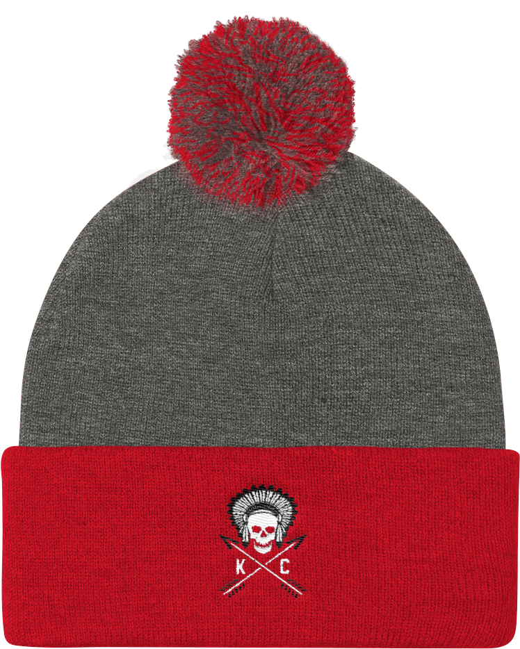 Crossed Arrows Pom Knit Cap - Pom Pom Beanie | The Mountains Are Calling | Embroidered (1000x1000), Png Download