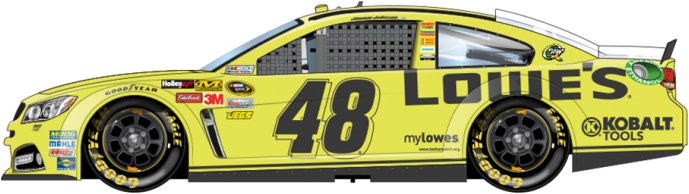 Daytona Speedweeks Kicks Off With The Sprint Unlimited, - Jimmie Johnson Daytona Yellow (700x394), Png Download