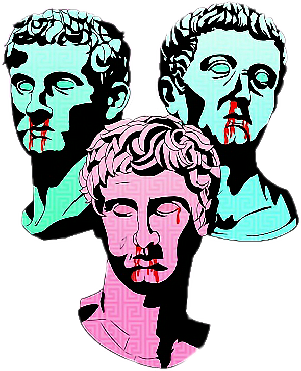 #aesthetic #aesthetictumblr #vaporwave #vaporwaveart - Vaporwave Chat Background (590x728), Png Download