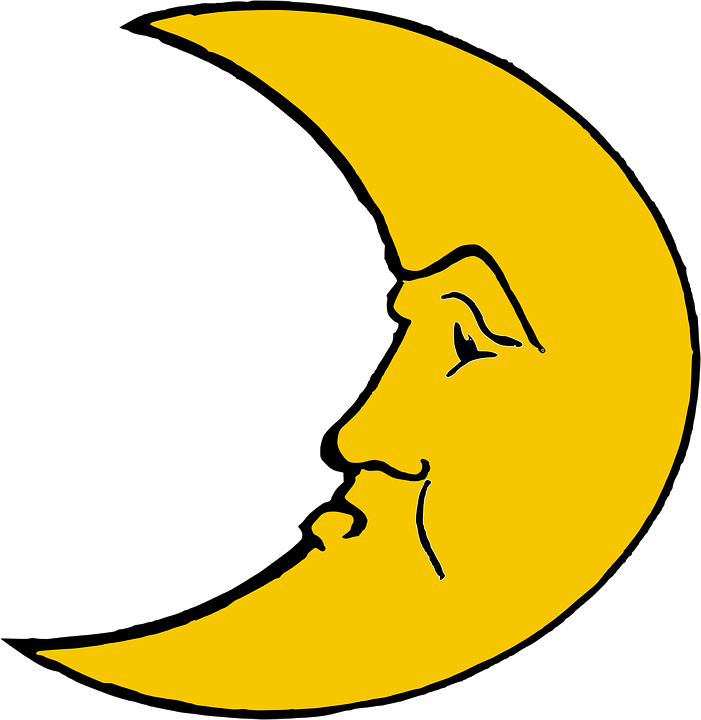 Angry Moon Crescent - Luna Clipart (701x720), Png Download