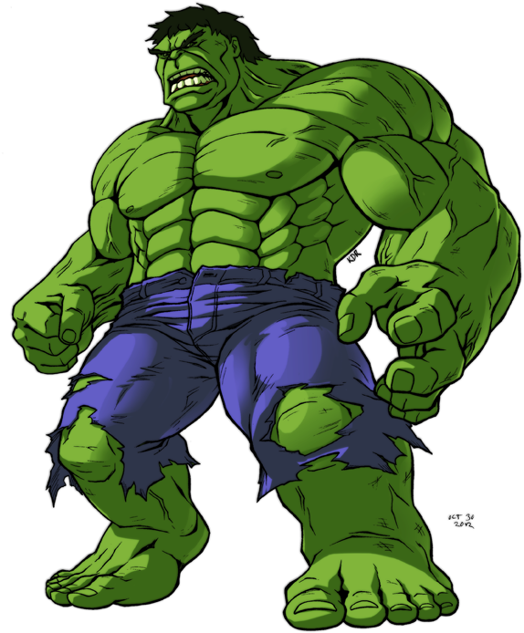 Images Of Incredible Hulk Smash - Hulk Cartoon (581x714), Png Download