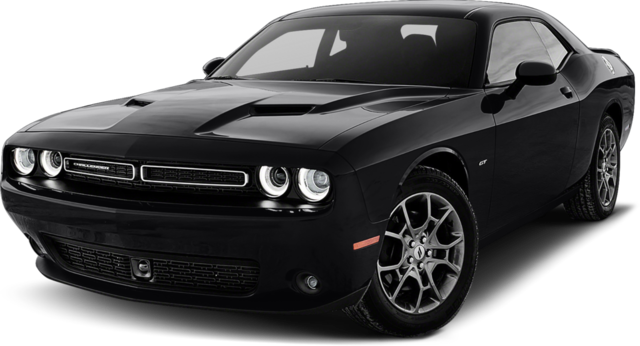 2018 Dodge Challenger Coupe - Black Dodge Challenger Gt (640x346), Png Download