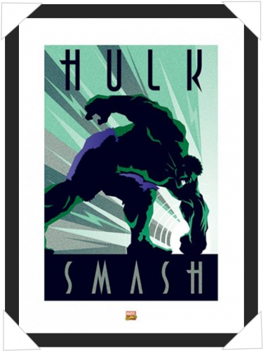 #475 - Hulk Smash Poster Art (500x500), Png Download
