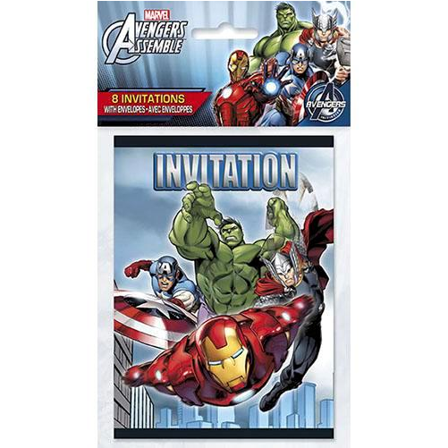 Ended - Marvel's Avengers Invitations [8 Per Package] (1000x1000), Png Download