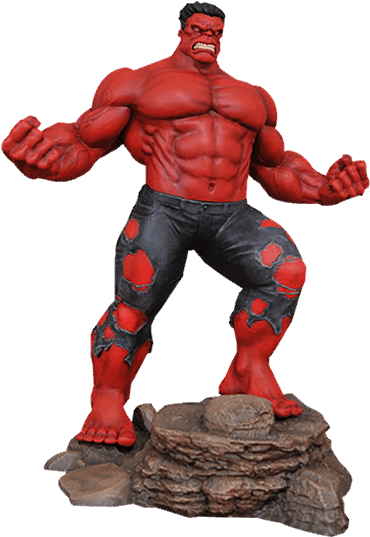 Marvel Red Hulk Marvel Gallery Statue Zing Pop Culture - Red Hulk Statue Gamestop (600x600), Png Download