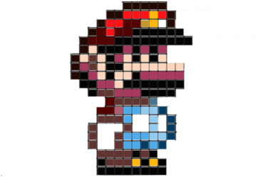 Vector Royalty Free Stock By Jonny On Deviantart - 16 Bit Pixel Mario Art (400x400), Png Download