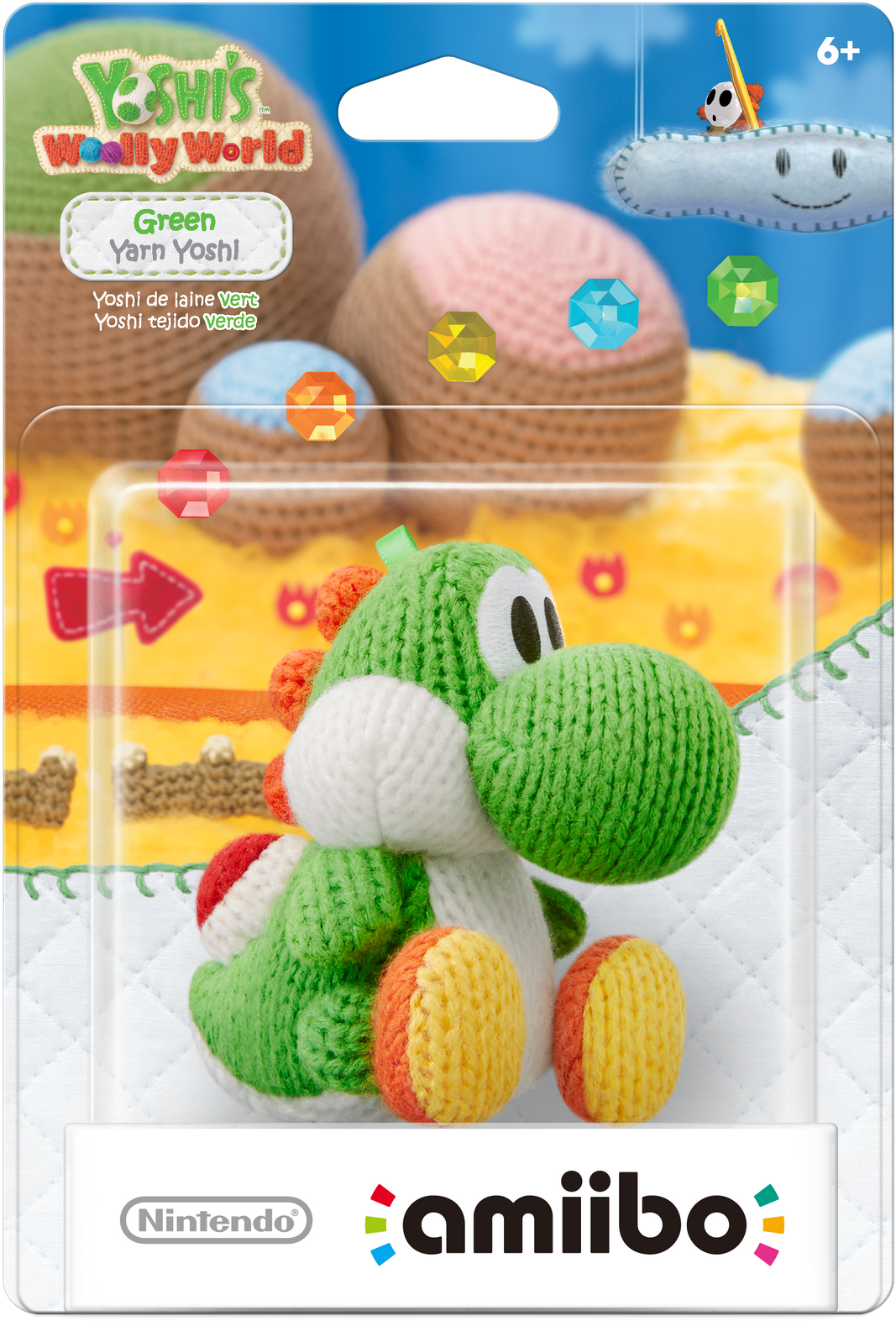 01 Of - Nintendo Light Blue Yarn Yoshi - Amiibo (1280x1781), Png Download