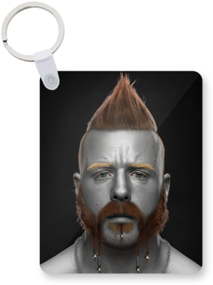 Sheamus Printed Keychain - Circle (600x700), Png Download