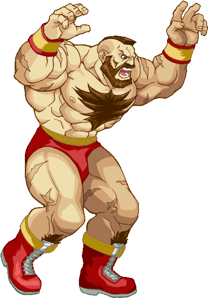 30 Mar - Zangief Grab (448x660), Png Download