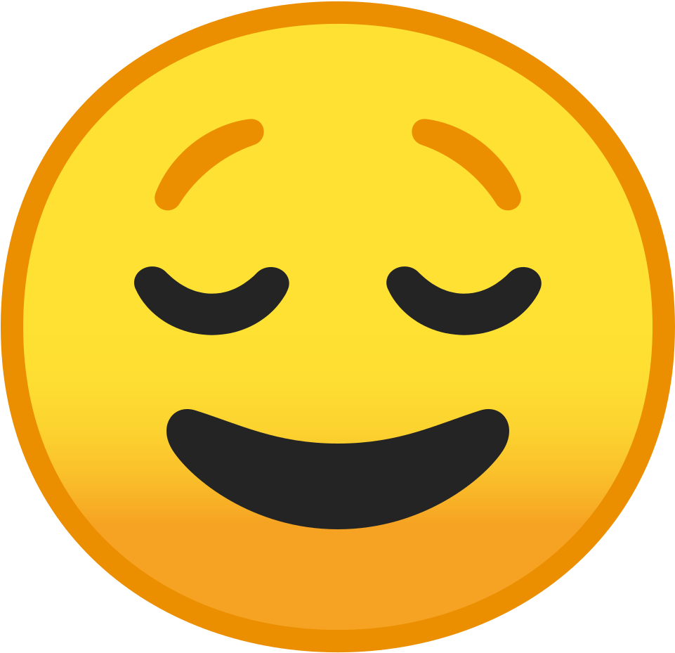 Download Svg Download Png - Emoji Aliviado (1024x1024), Png Download