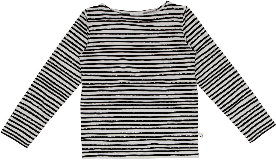 Noé & Zoë Longsleeve Tee Black Stripes - T-shirt (960x720), Png Download