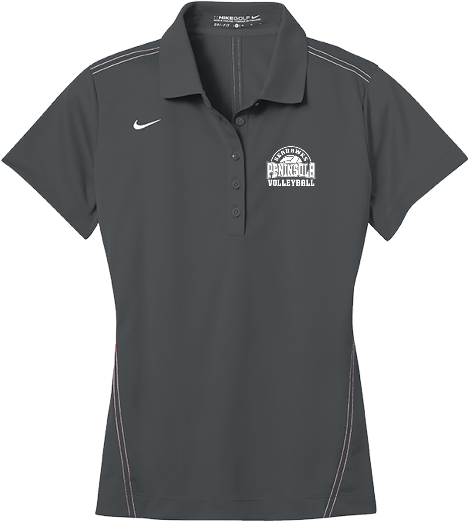 Peninsula Volleyball Nike Golf Ladies Dri-fit Sport - Polo Shirt (1200x1200), Png Download