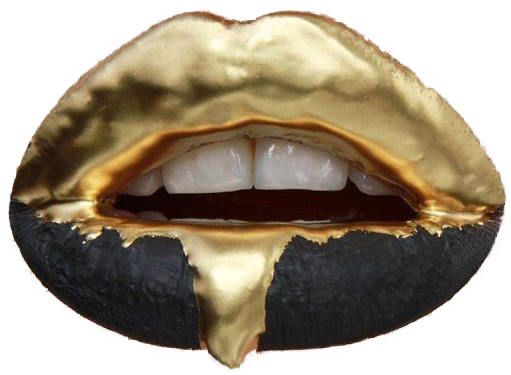 Sharon Faith Gilding - Pat Mcgrath Gold Pigment Lip (511x375), Png Download