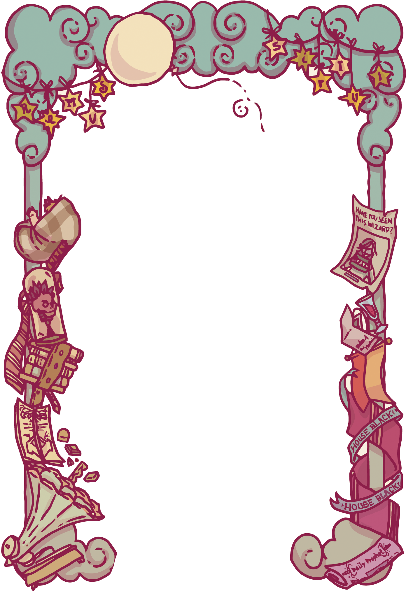 Download Harry Potter Clipart Borders Vectores De Harry Potter Png Image With No Background Pngkey Com