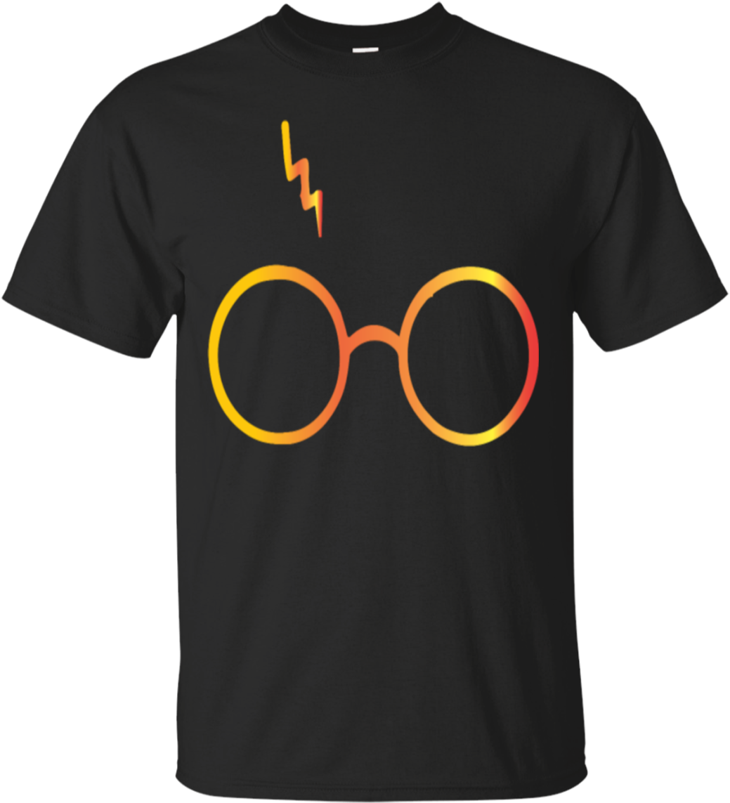 Harry Potter Lightning Glasses Shirt Mila Tees Png - Cats Broadway T Shirt (1155x1155), Png Download