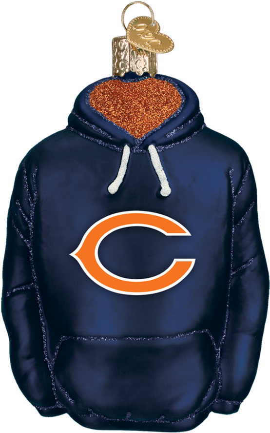 Chicago Bears Hoodie Ornament - Chicago Bears (387x387), Png Download