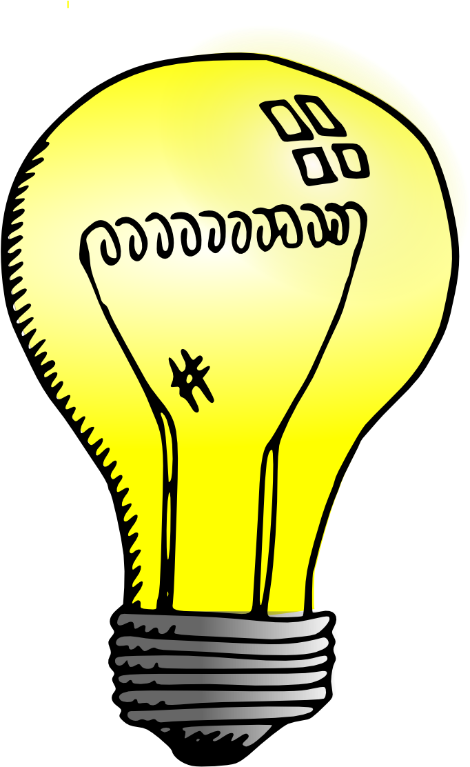 Glow Clipart Buld - Light Bulb Clip Art (800x1131), Png Download