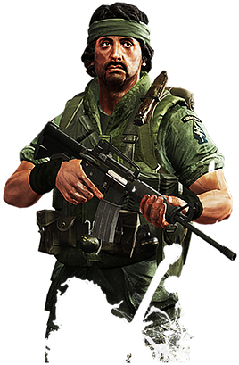 Rambo Holding Gun Png (312x433), Png Download