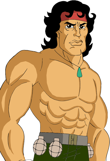 Best Free Rambo Icon Png - Animated Rambo Png (372x543), Png Download