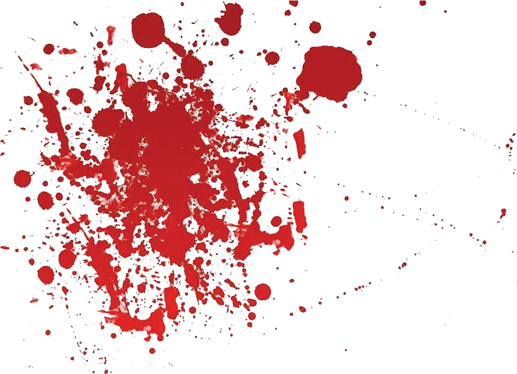 When The Yellow Brick Road Runs Out - Cartoon Blood Splatter (1024x768), Png Download