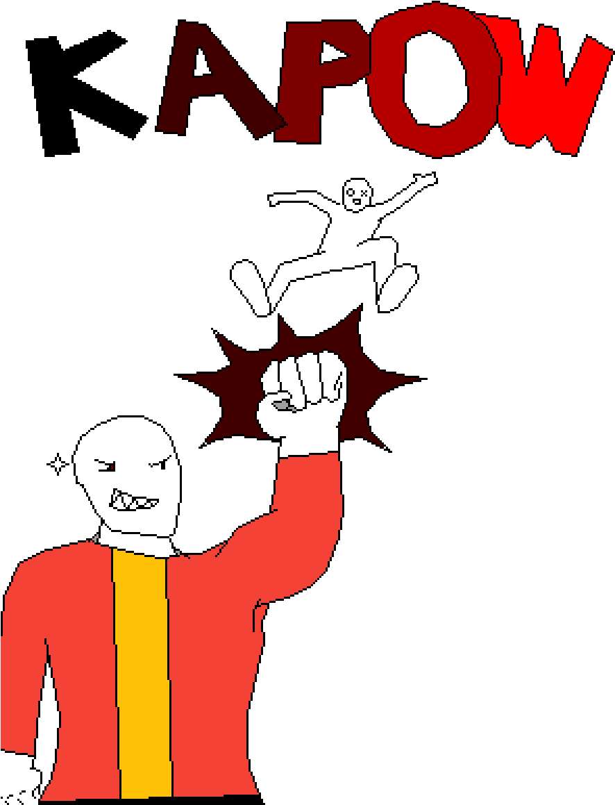 Kapow - Cartoon (900x1200), Png Download