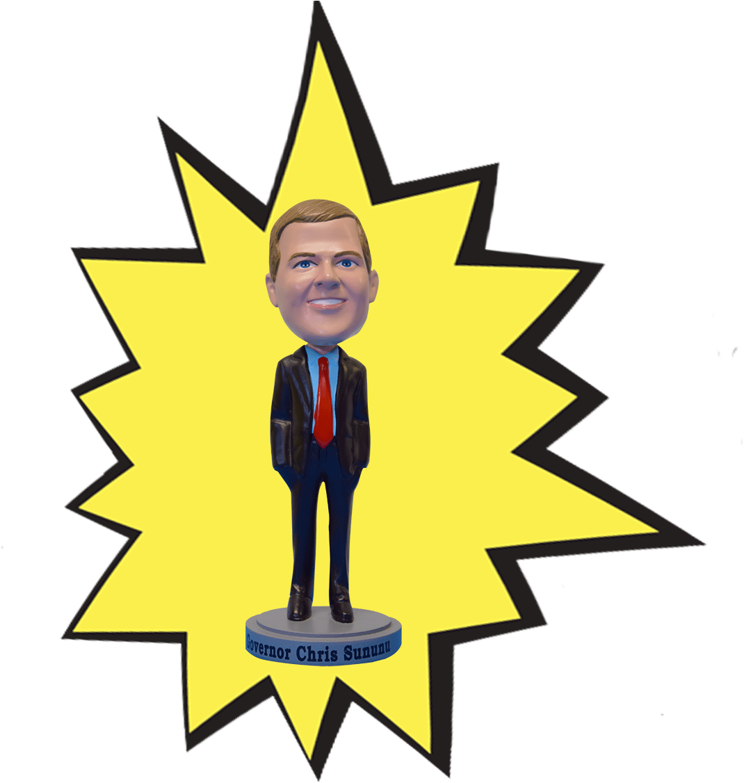 Bobblehead-kapow - Chris Sununu (1125x1125), Png Download