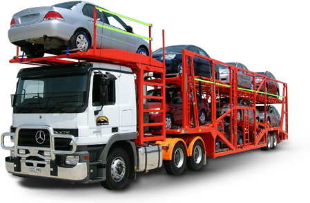 Mansells Vehicle Transport Wa Truck - Car (448x319), Png Download
