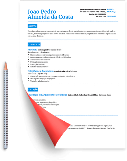 Criador Curriculo Online - Document (536x681), Png Download