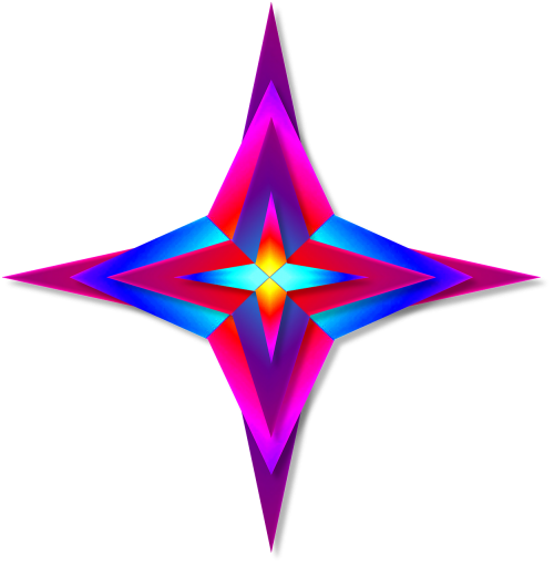 Estrellas De Colores Brillantes (500x511), Png Download