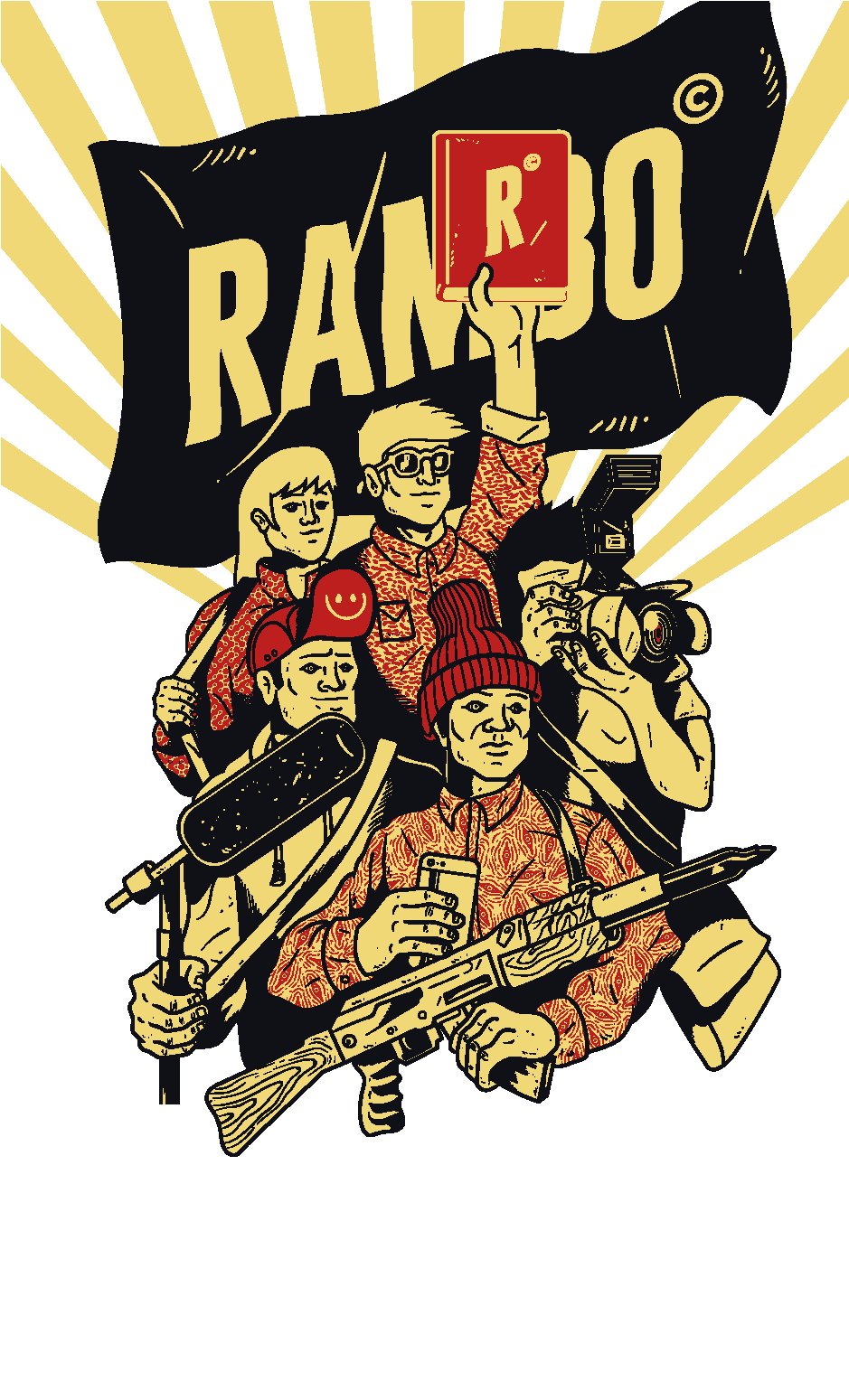 Web En Construcción - Rambo (938x1659), Png Download