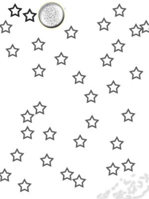 Glowing Stars Png - Coloring Book (300x400), Png Download