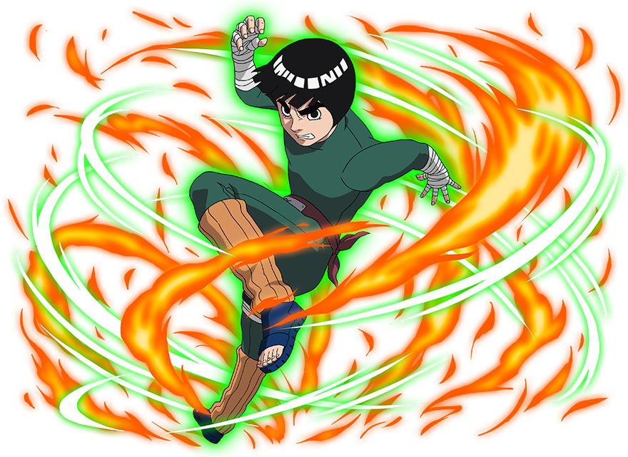 Rock Lee By Aikawaiichan - Rock Lee Ninja Blazing (888x640), Png Download