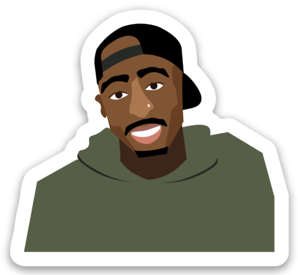 Image Library Library At Getdrawings Com Free For Personal - Tupac Shakur (600x553), Png Download