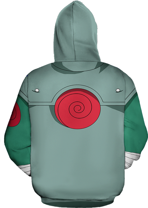 Naruto Rock Lee Uniex Hoodie - Hoodie (1024x1024), Png Download