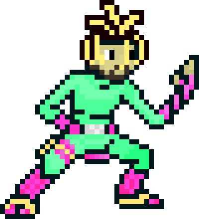 Yori As Rock Lee - Pixel Art (400x440), Png Download