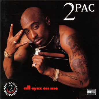 20 Albums Turning 20 - 2pac All Eyez On Me (608x342), Png Download