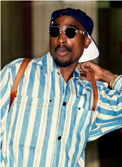 053111 News Celebrities Tupac Shakur - Jean Paul Gaultier Sunglasses Tupac (608x342), Png Download