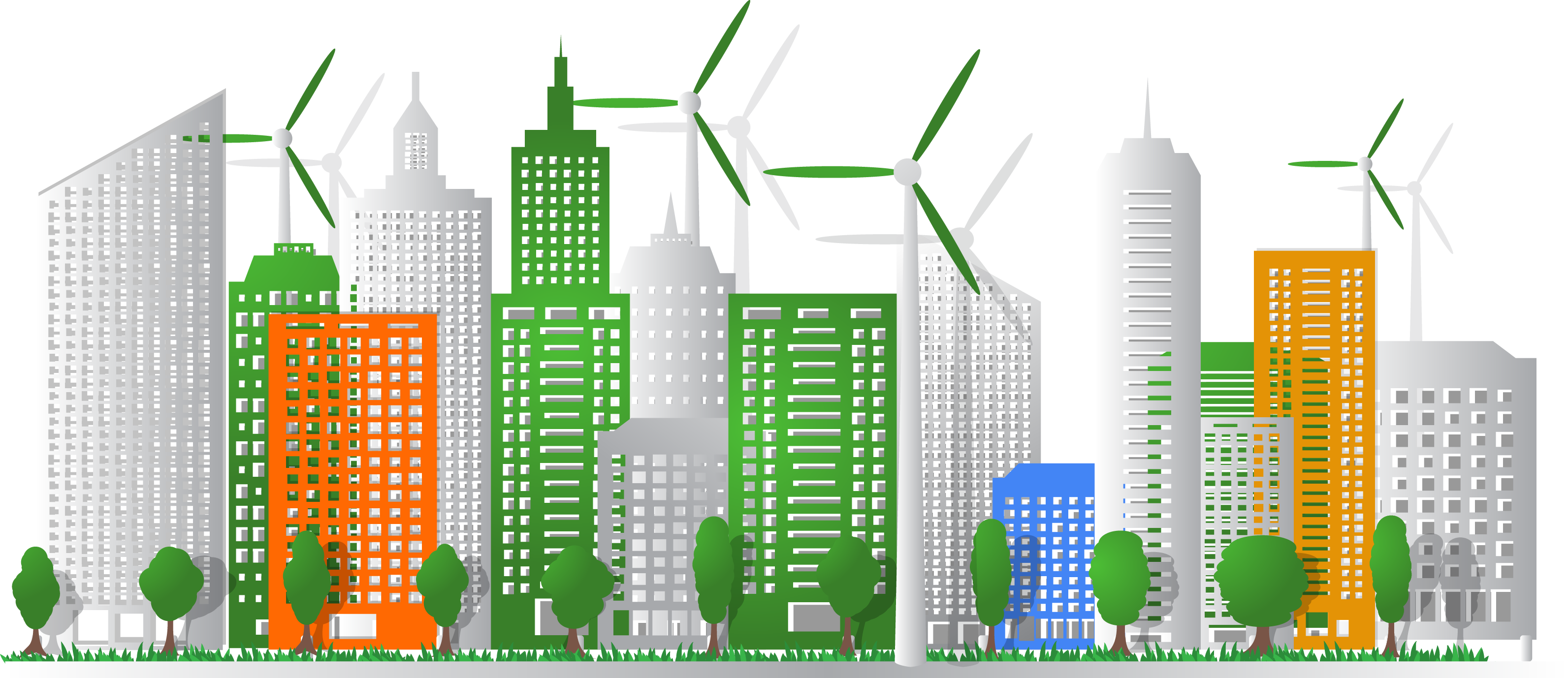 Download Vector Landscape Urban Eco City Png Image With No Background Pngkey Com
