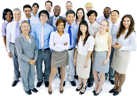Crowd Of Office Workers - Crowd Of Workers Png (495x358), Png Download